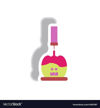 Paper sticker halloween icon vector image