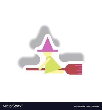 Paper sticker halloween icon vector image
