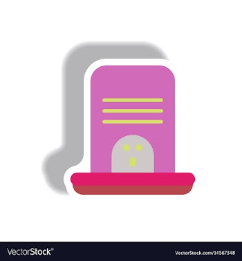 Paper sticker halloween icon vector image