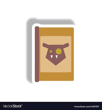 Paper sticker halloween icon vector image