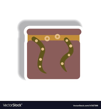 Paper sticker halloween icon vector image