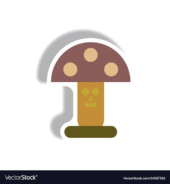 Paper sticker halloween icon vector image