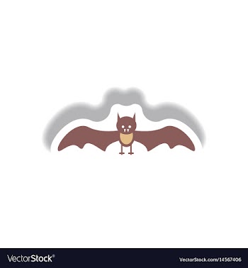 Paper sticker halloween icon vector image