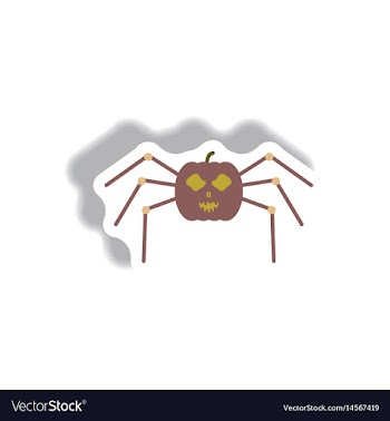 Paper sticker halloween icon vector image