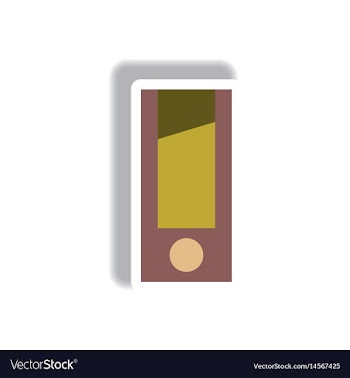 Paper sticker halloween icon vector image