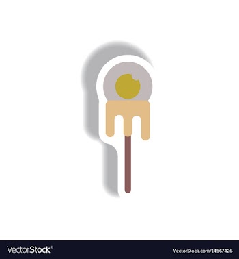 Paper sticker halloween icon vector image