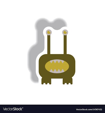 Paper sticker halloween icon vector image