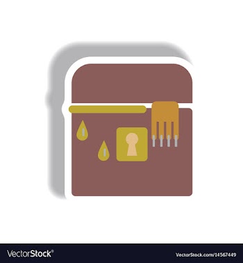 Paper sticker halloween icon vector image