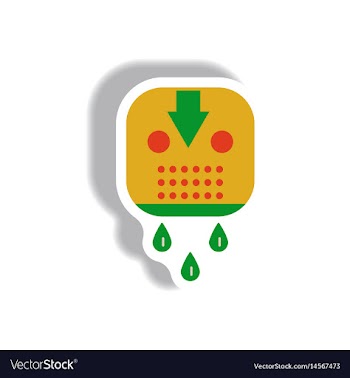 Paper sticker halloween icon vector image