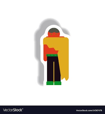 Paper sticker halloween icon vector image