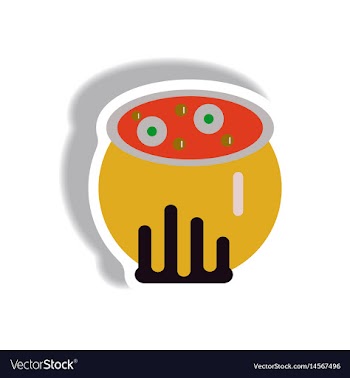 Paper sticker halloween icon vector image
