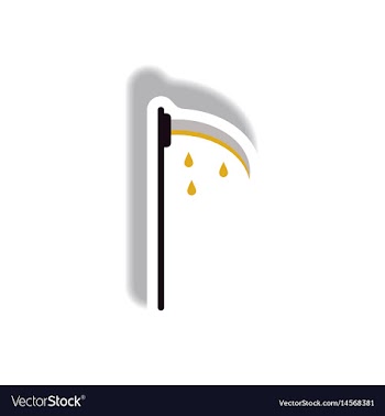 Paper sticker halloween icon vector image