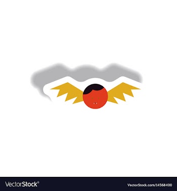 Paper sticker halloween icon vector image