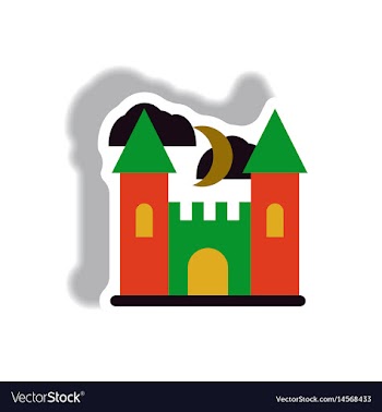 Paper sticker halloween icon vector image