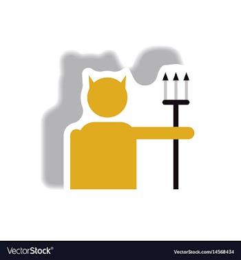 Paper sticker halloween icon vector image