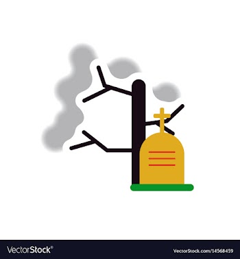 Paper sticker halloween icon vector image