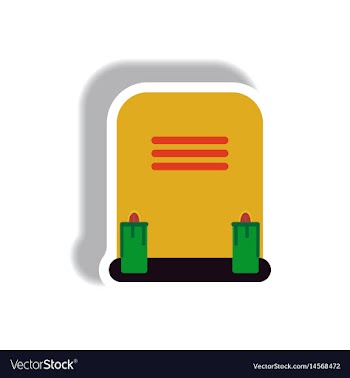 Paper sticker halloween icon vector image