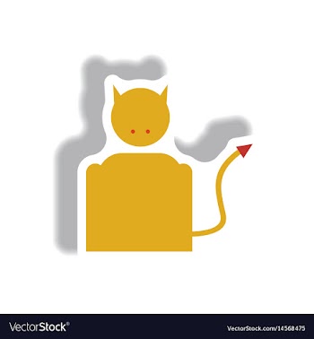 Paper sticker halloween icon vector image
