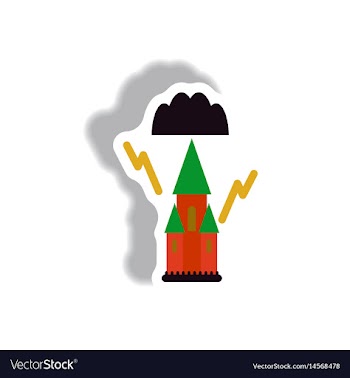 Paper sticker halloween icon vector image