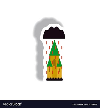 Paper sticker halloween icon vector image