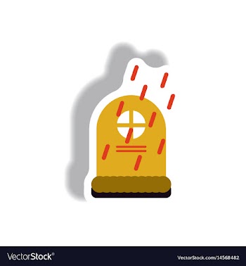 Paper sticker halloween icon vector image