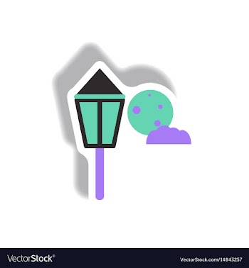 Paper sticker halloween icon vector image
