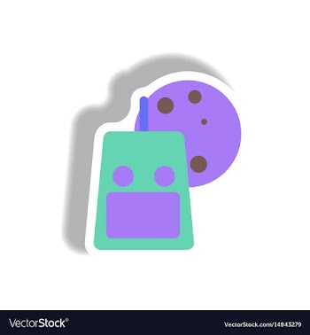Paper sticker halloween icon vector image