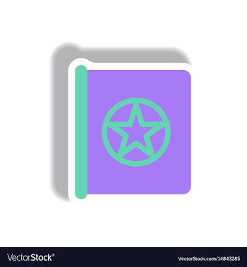 Paper sticker halloween icon vector image