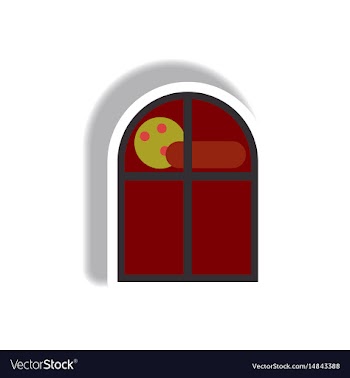 Paper sticker halloween icon vector image
