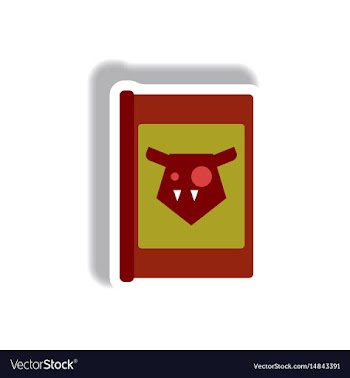 Paper sticker halloween icon vector image