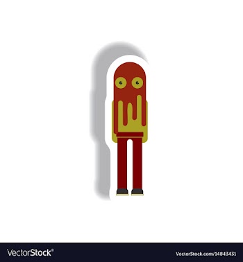 Paper sticker halloween icon vector image