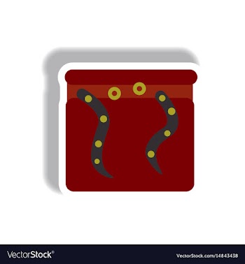 Paper sticker halloween icon vector image