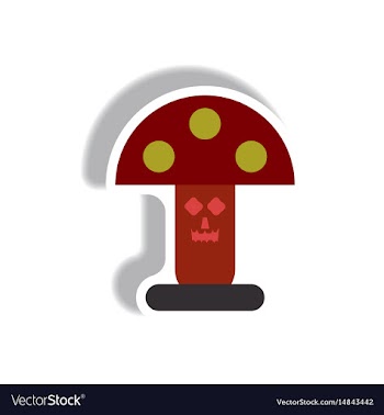 Paper sticker halloween icon vector image
