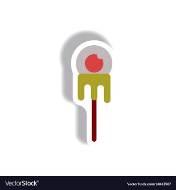 Paper sticker halloween icon vector image
