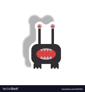 Paper sticker halloween icon vector image