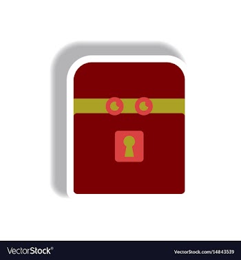 Paper sticker halloween icon vector image