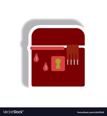 Paper sticker halloween icon vector image