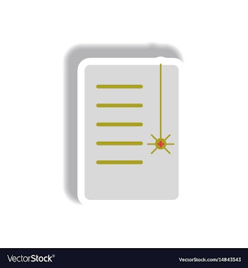 Paper sticker halloween icon vector image