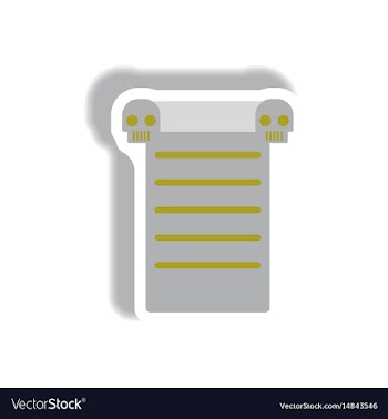 Paper sticker halloween icon vector image