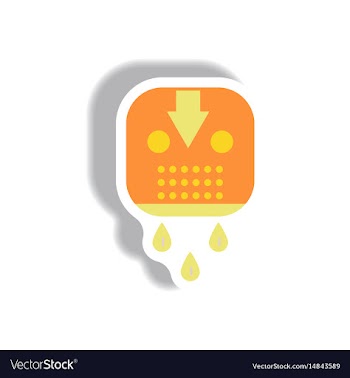 Paper sticker halloween icon vector image