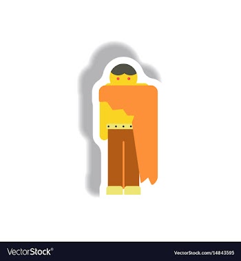 Paper sticker halloween icon vector image