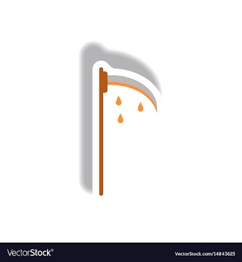 Paper sticker halloween icon vector image