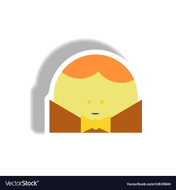 Paper sticker halloween icon vector image