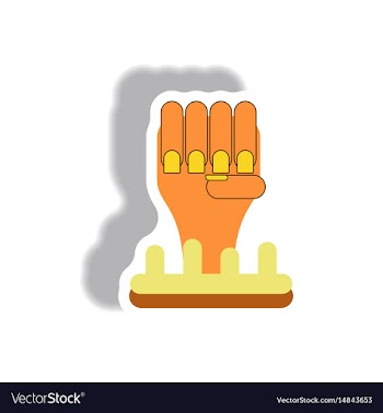 Paper sticker halloween icon vector image