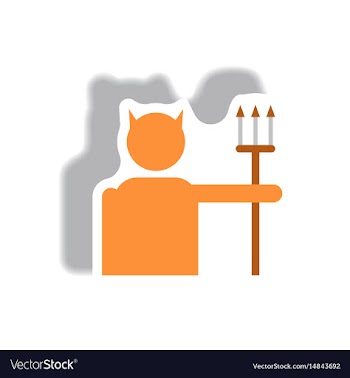 Paper sticker halloween icon vector image