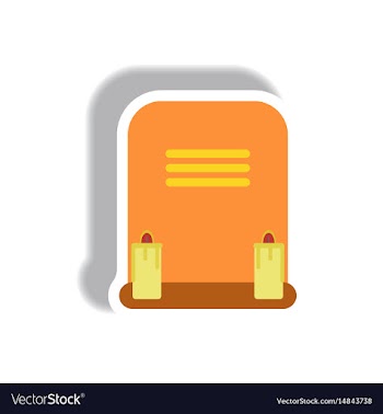 Paper sticker halloween icon vector image