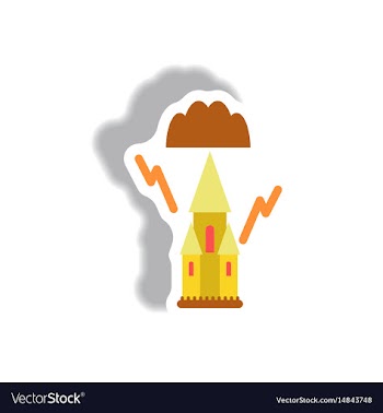 Paper sticker halloween icon vector image