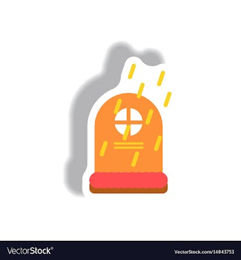 Paper sticker halloween icon vector image