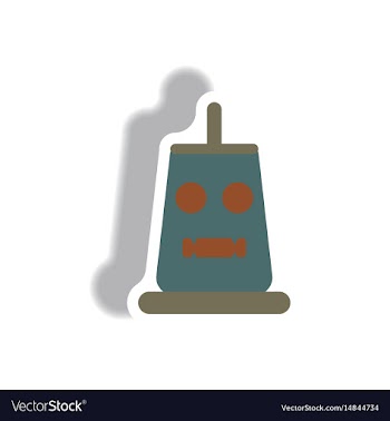 Paper sticker halloween icon vector image