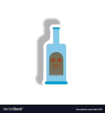 Paper sticker halloween icon vector image